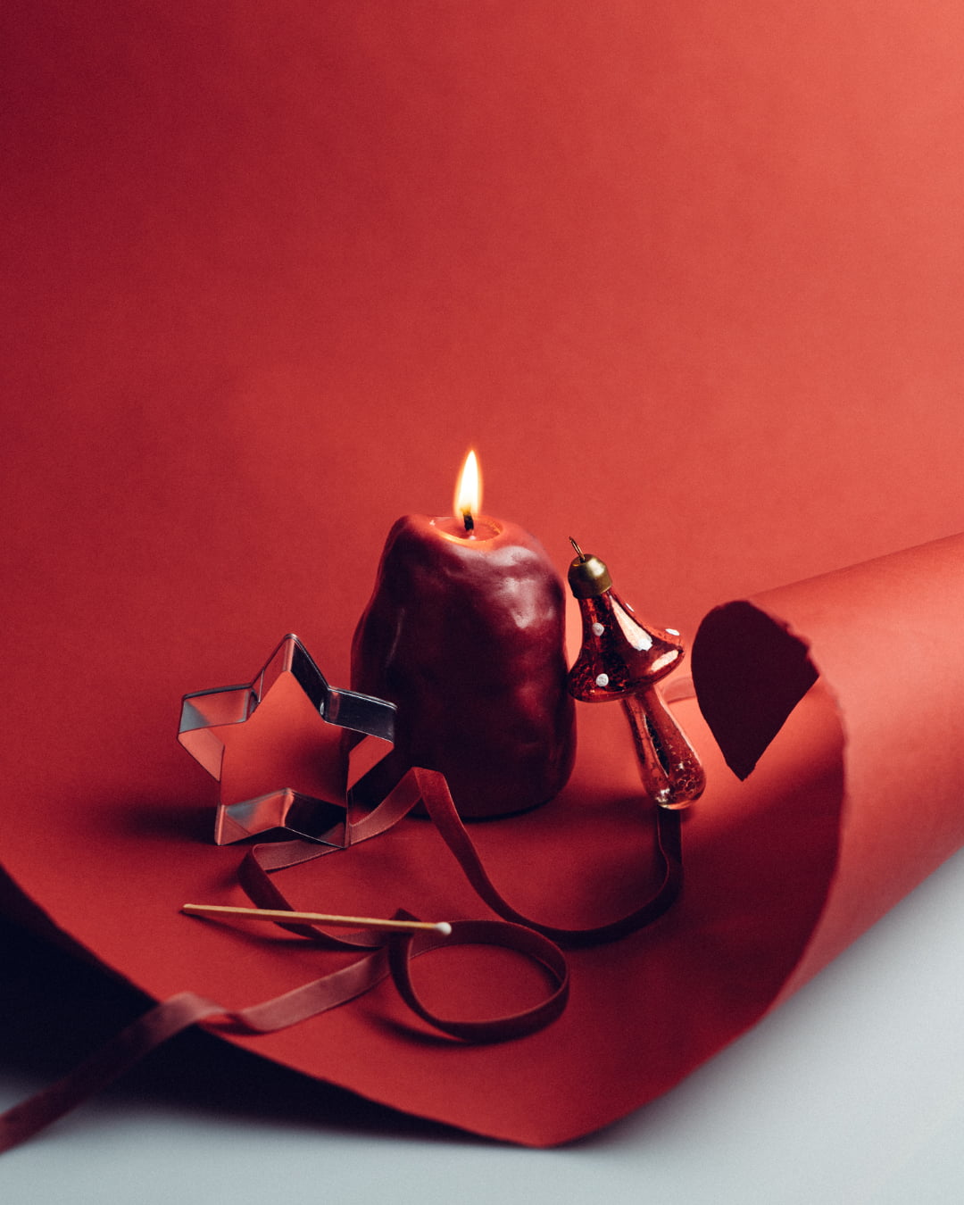 Ozdobna świeca "SOLO" - Gingerbread