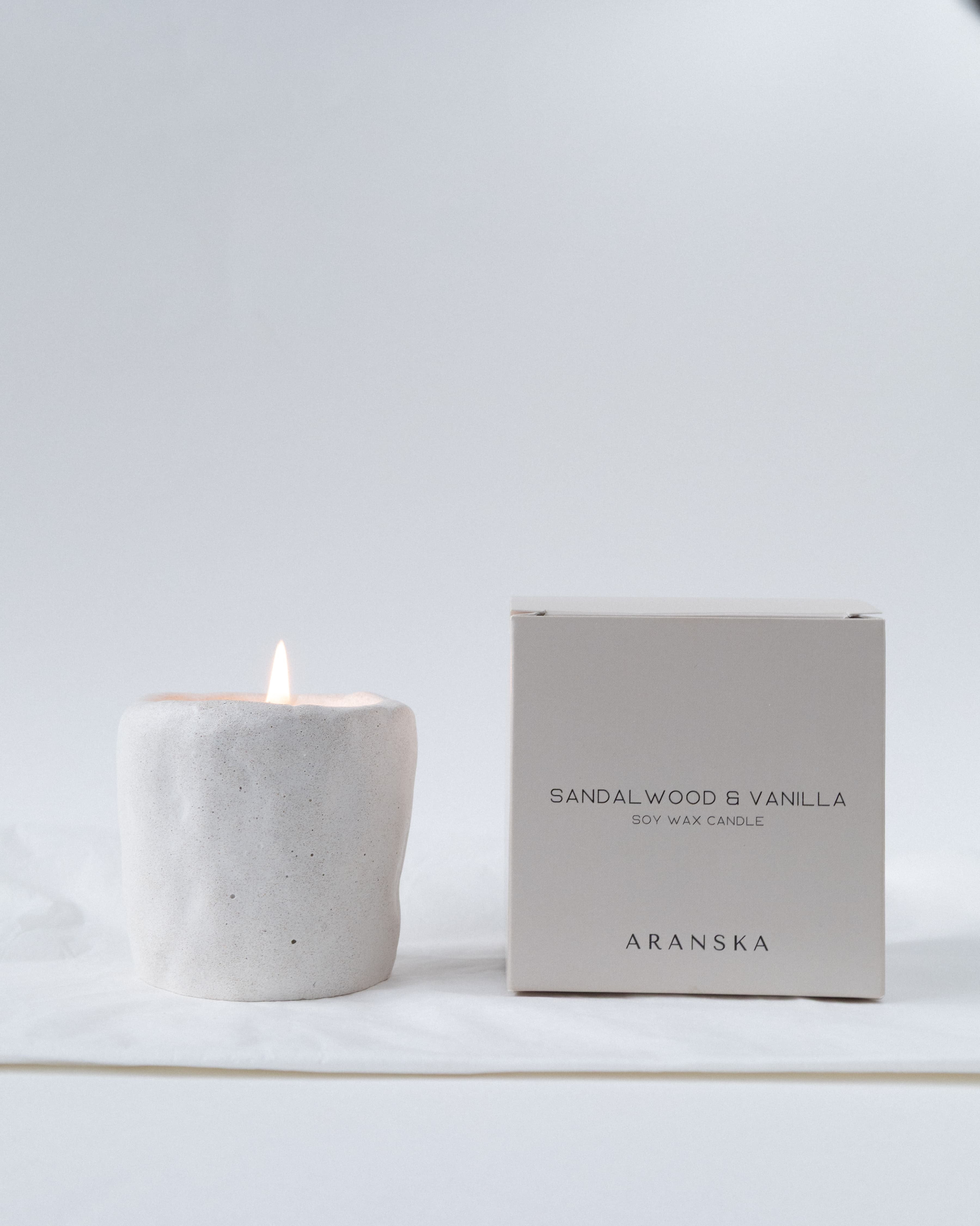 Sandalwood &amp; Vanilla – soy candle 70 g