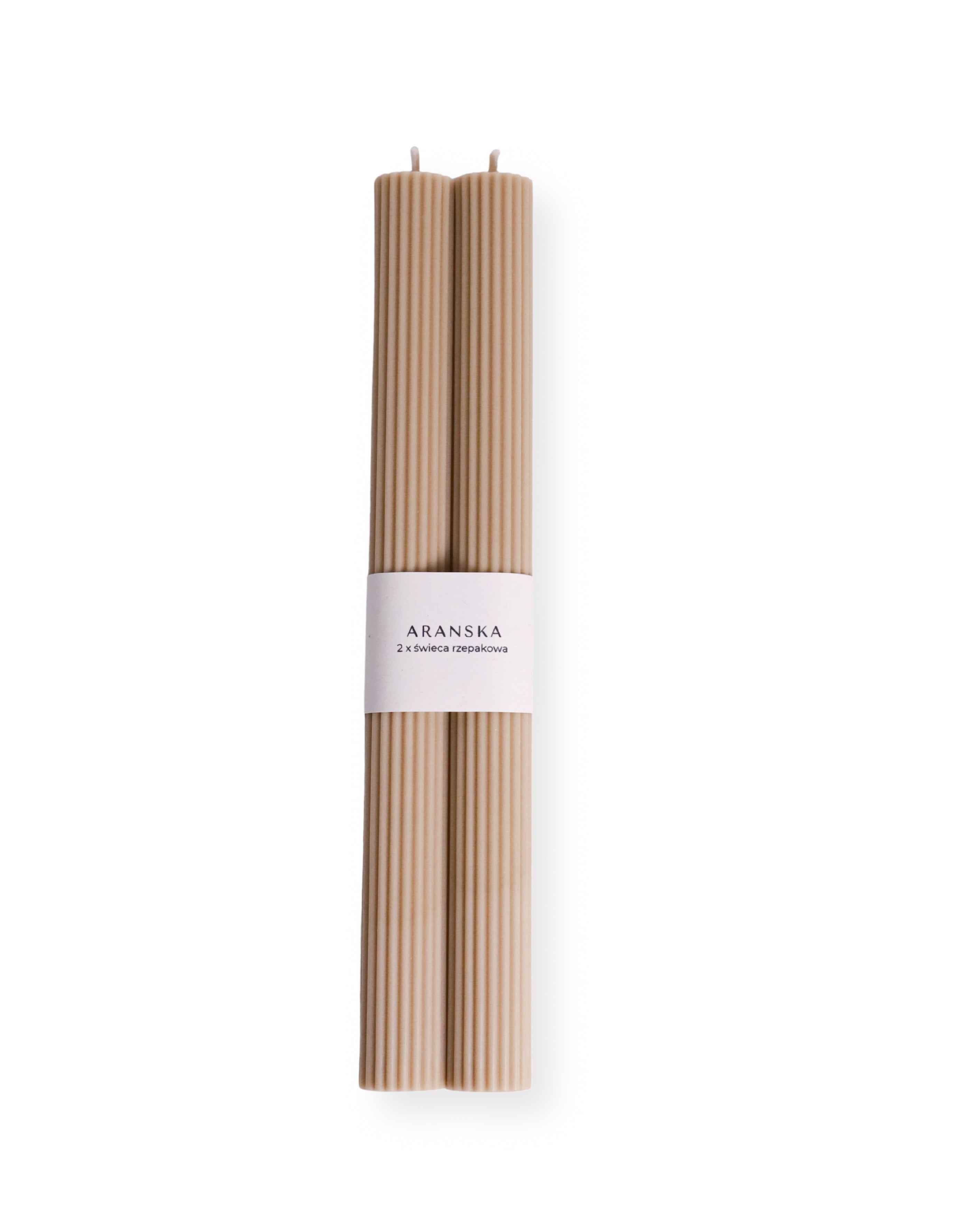 Freestanding beige candles (2 pcs.)