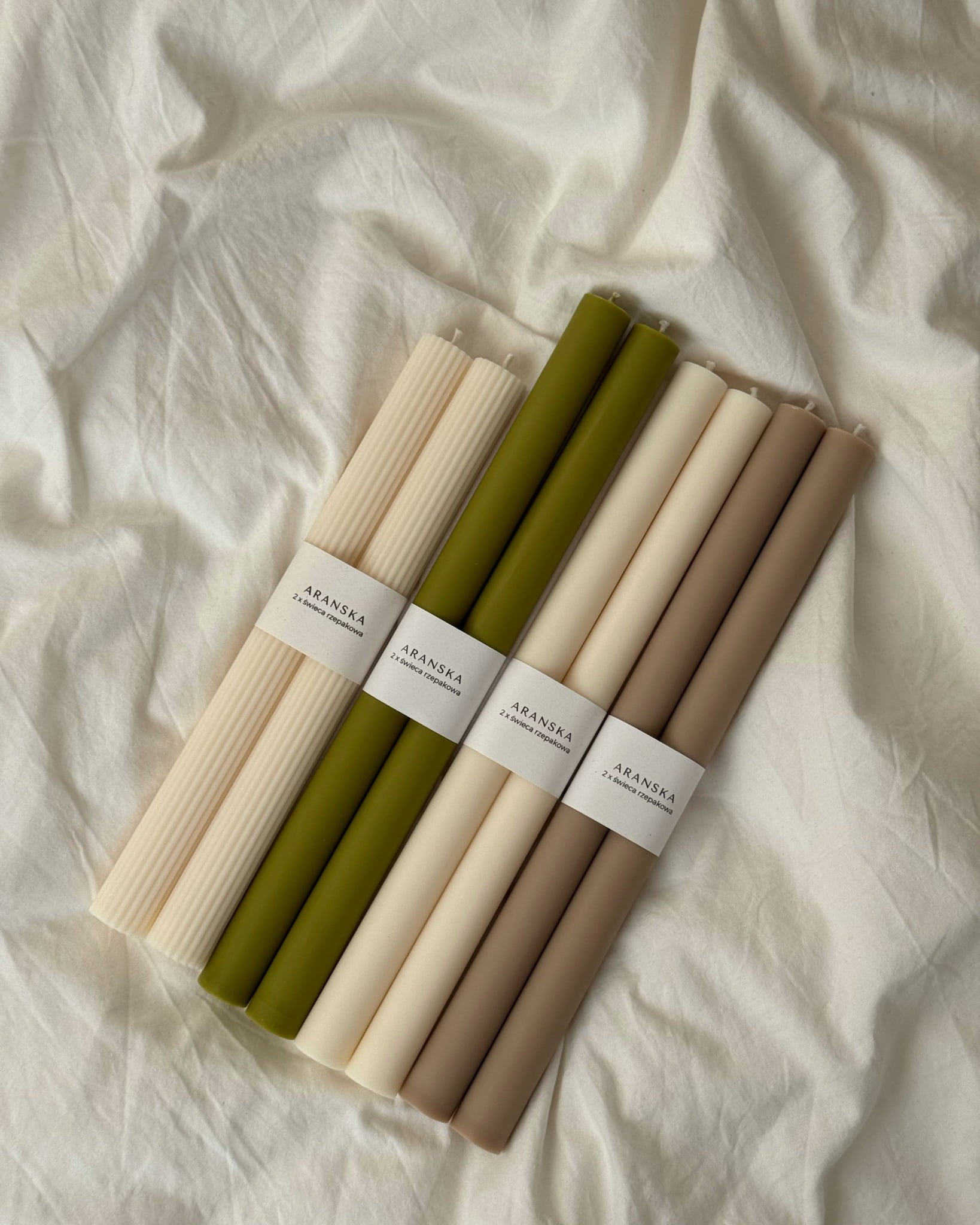Freestanding smooth candles (2 pcs.)
