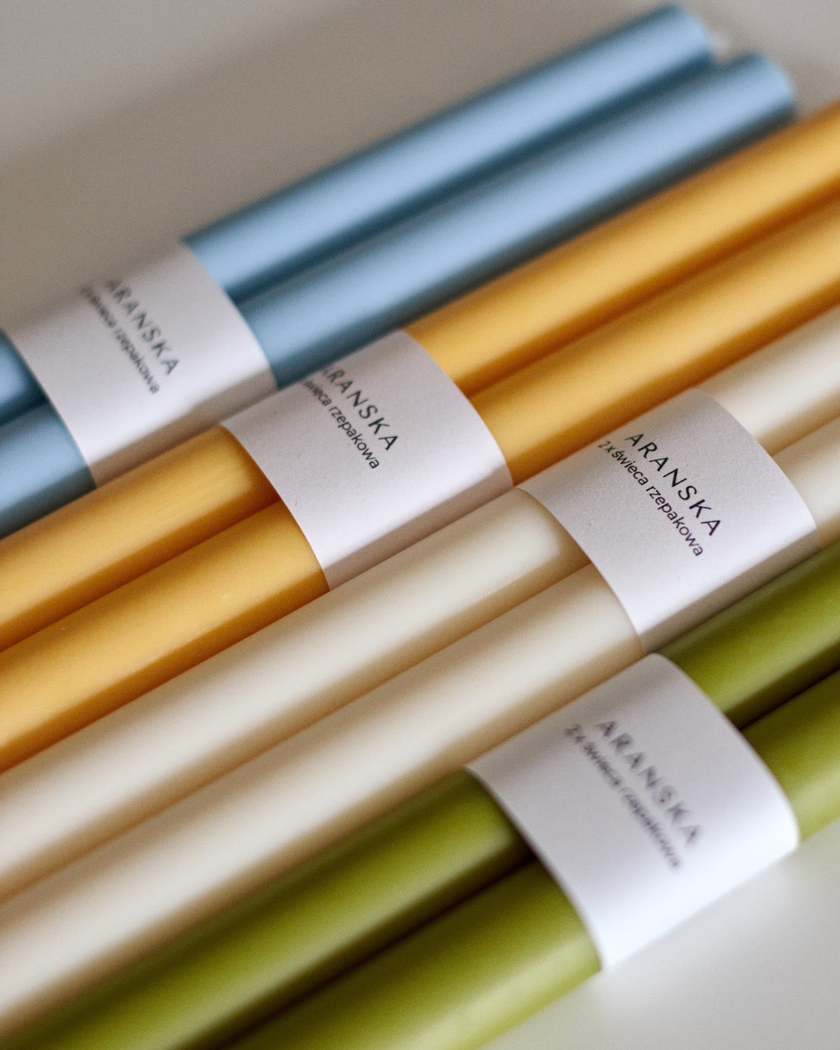 Freestanding smooth candles (2 pcs.)