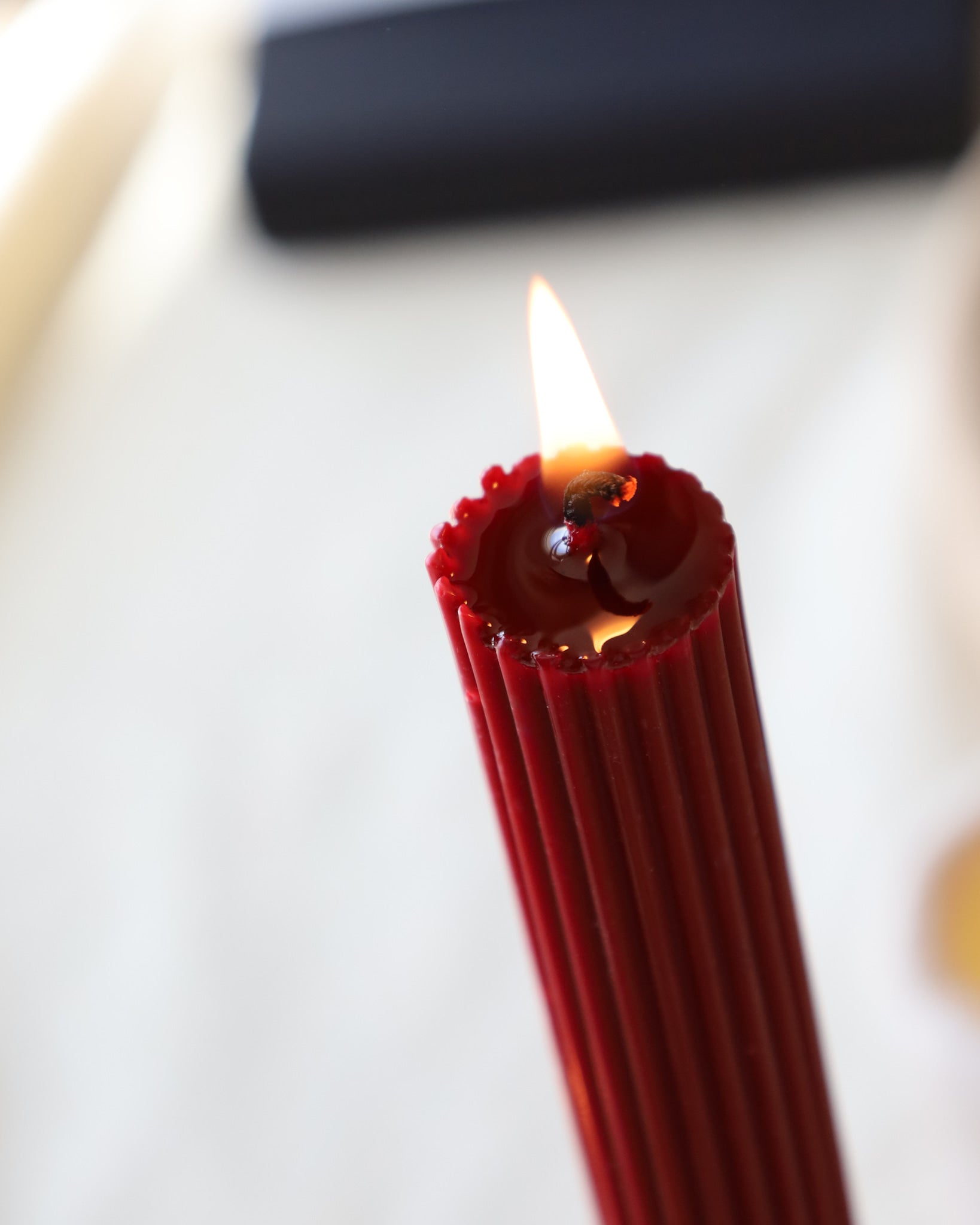 Dark Red freestanding candles (2 pcs.)