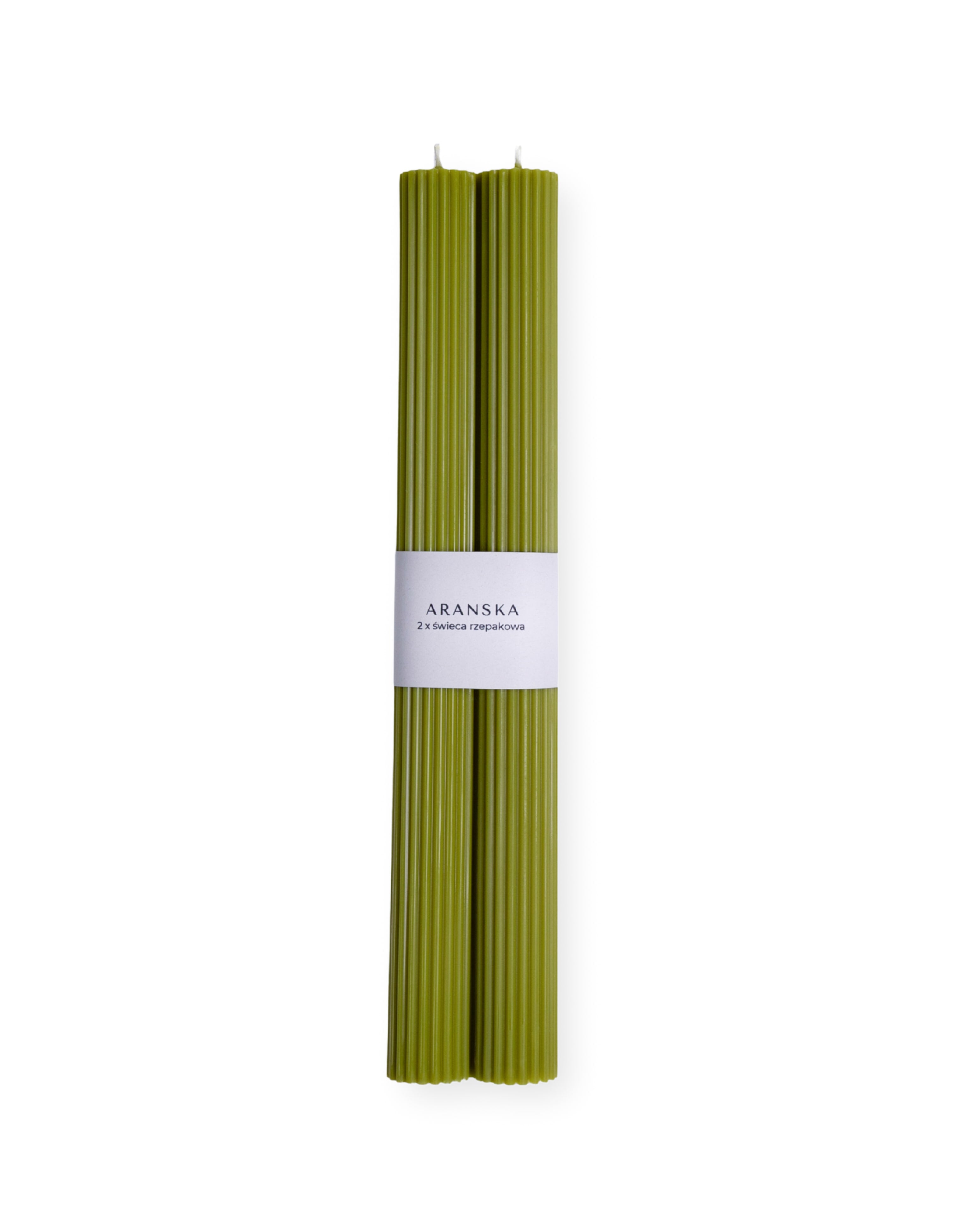 Olive freestanding candles (2 pcs.)
